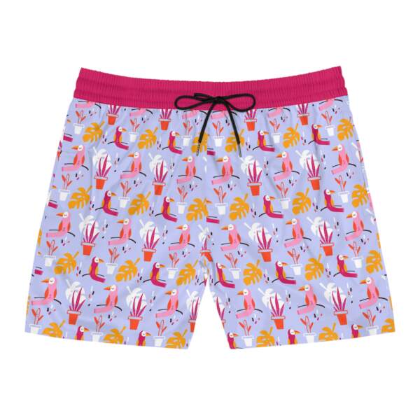 Tropical Toucan Swim Shorts — Colorful Vacation Print Men's Beach Trunks - GIFTZ For Your Loved Ones