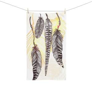 Bohemian Feather Hand Towel - Artistic & Ethereal Kitchen Decor - GIFTZ For Your Loved Ones