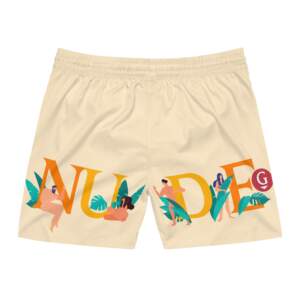 Swim Shorts - 'N**E' Tropical Graphic Men's Mid-Length Swim Trunks - GIFTZ For Your Loved Ones