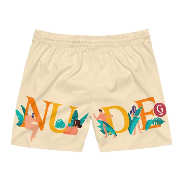 Swim Shorts - 'N**E' Tropical Graphic Men's Mid-Length Swim Trunks - GIFTZ For Your Loved Ones