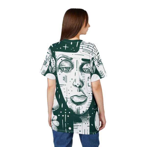Abstract Portrait All-Over Print Tee — Moody Line Art Faces - GIFTZ For Your Loved Ones