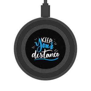 Wireless Charging Pad - Keep Your Distance Desk Accessory - GIFTZ For Your Loved Ones