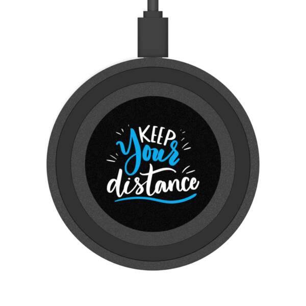 Wireless Charging Pad - Keep Your Distance Desk Accessory - GIFTZ For Your Loved Ones