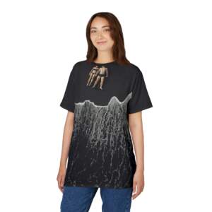 Beach Wave All-Over Print Tee — Couples Sunbathing Graphic - GIFTZ For Your Loved Ones