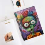 Spiral Notebook — Colorful Mad Scientist Brain Art (Ruled) - GIFTZ For Your Loved Ones