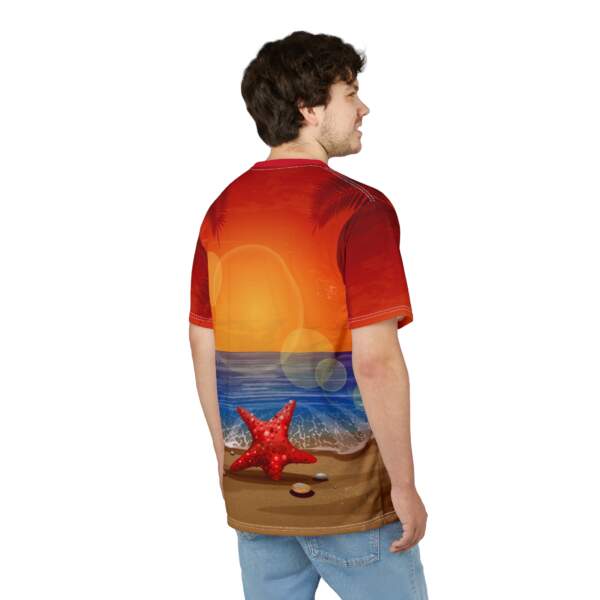 Starfish Sunset Beach T-Shirt — Tropical Ocean Sunset Graphic Tee - GIFTZ For Your Loved Ones