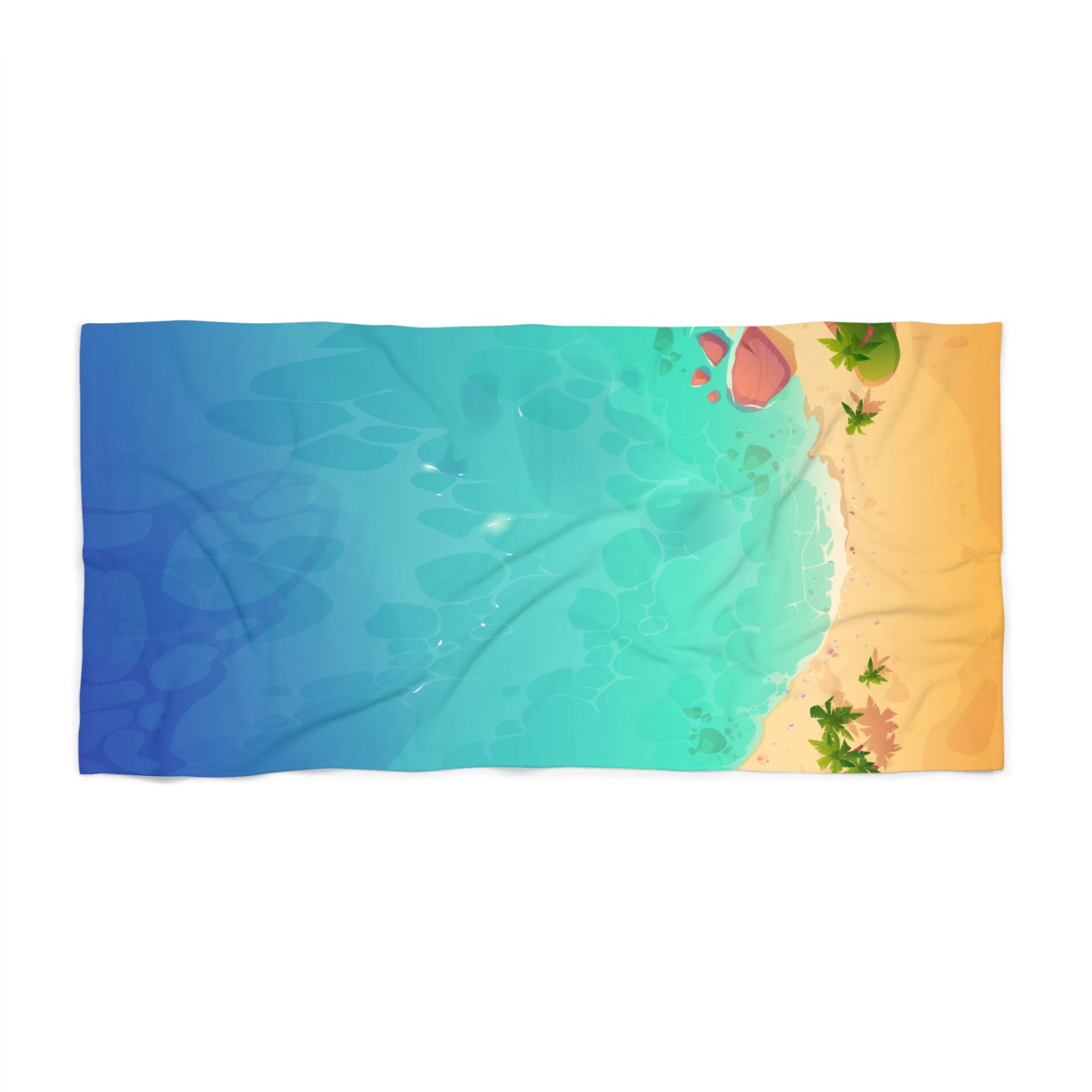 Tropical Beach Towel - Vibrant Ocean Scene for Summer Fun - GIFTZ For Your Loved Ones