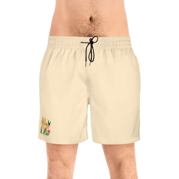 Swim Shorts - 'N**E' Tropical Graphic Men's Mid-Length Swim Trunks - GIFTZ For Your Loved Ones