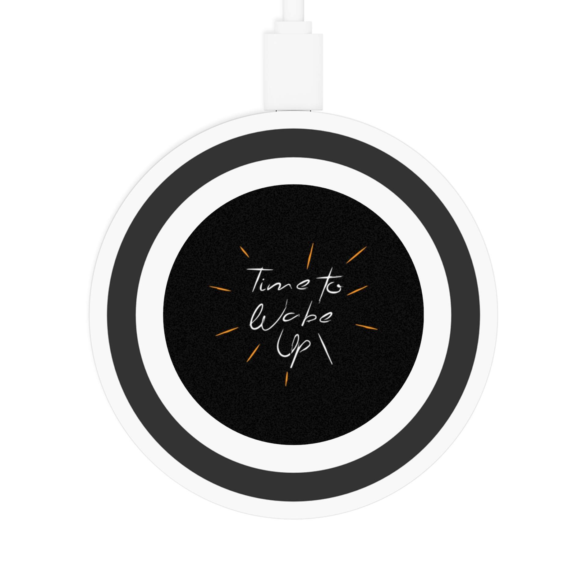 Wireless Charging Pad - 'Time to Wake Up' Design - GIFTZ For Your Loved Ones