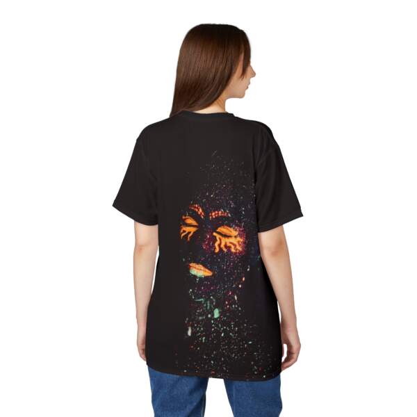 Glow Face Graphic Tee — Neon UV Body Paint Art T‑Shirt - GIFTZ For Your Loved Ones