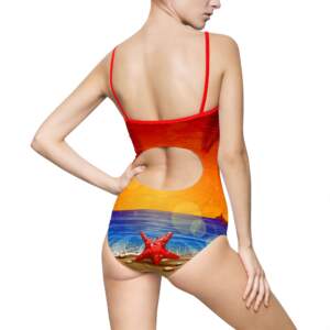 Late Summer Fun Women's One-Piece Swimsuit — 'Let's Fun in the Late Summer Sun' Beach Bathing - GIFTZ For Your Loved Ones