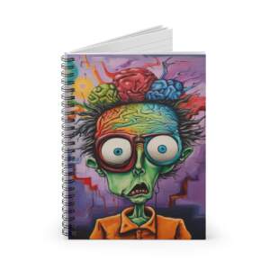 Spiral Notebook — Colorful Mad Scientist Brain Art (Ruled) - GIFTZ For Your Loved Ones