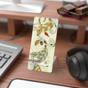 Decorative Smartphone Stand - Artistic Leaf Design - GIFTZ For Your Loved Ones