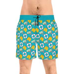Summer Swim Shorts — Tropical Lifesaver & Boardshort Pattern - GIFTZ For Your Loved Ones