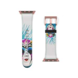 Vibrant Carnival Watch Band with Colorful Mask Design - GIFTZ For Your Loved Ones