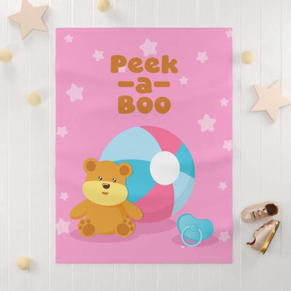 Peek-a-Boo Soft Fleece Baby Blanket - GIFTZ For Your Loved Ones
