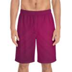 Men's Ombre Magenta Board Shorts — Quick-Dry Beach Swim Trunks - GIFTZ For Your Loved Ones