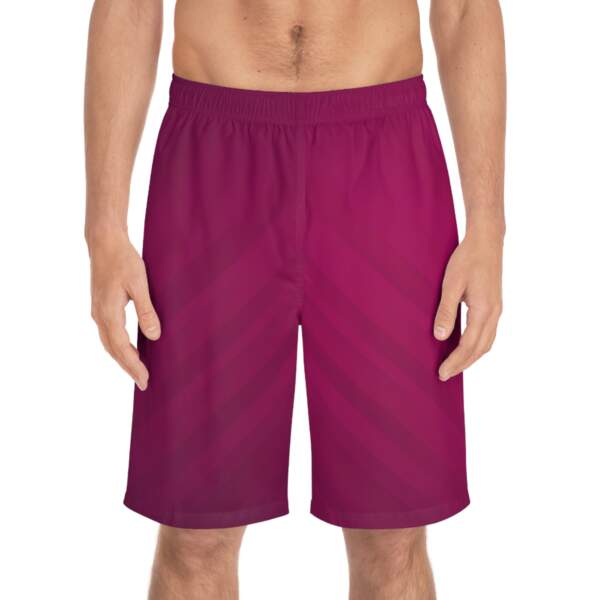 Men's Ombre Magenta Board Shorts — Quick-Dry Beach Swim Trunks - GIFTZ For Your Loved Ones