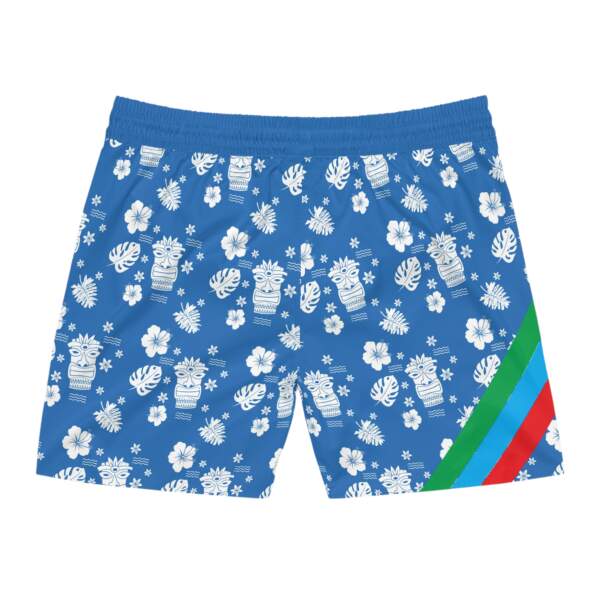 Tiki Floral Swim Shorts — Blue Hawaiian AOP Men’s Beach Trunks - GIFTZ For Your Loved Ones