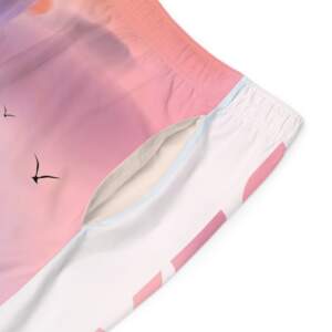 Beach Vibes Board Shorts — Sunset Palm Print Men’s Swim Trunks - GIFTZ For Your Loved Ones