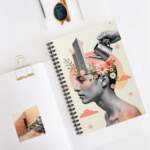 Surreal Floral Mind Spiral Notebook — Watering Can & Flowers Art Journal - GIFTZ For Your Loved Ones