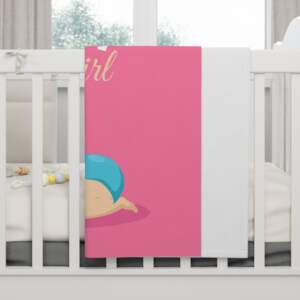 It's a Girl Soft Fleece Baby Blanket - Perfect Baby Shower Gift - GIFTZ For Your Loved Ones
