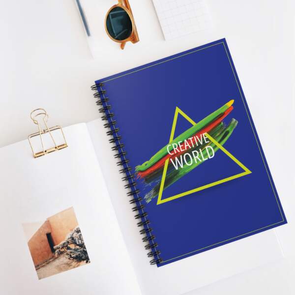 Creative World Spiral Notebook — Ruled Lined Journal for Artists & Students - GIFTZ For your loved ones