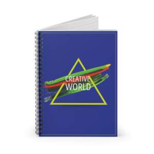 Creative World Spiral Notebook — Ruled Lined Journal for Artists & Students - GIFTZ For your loved ones