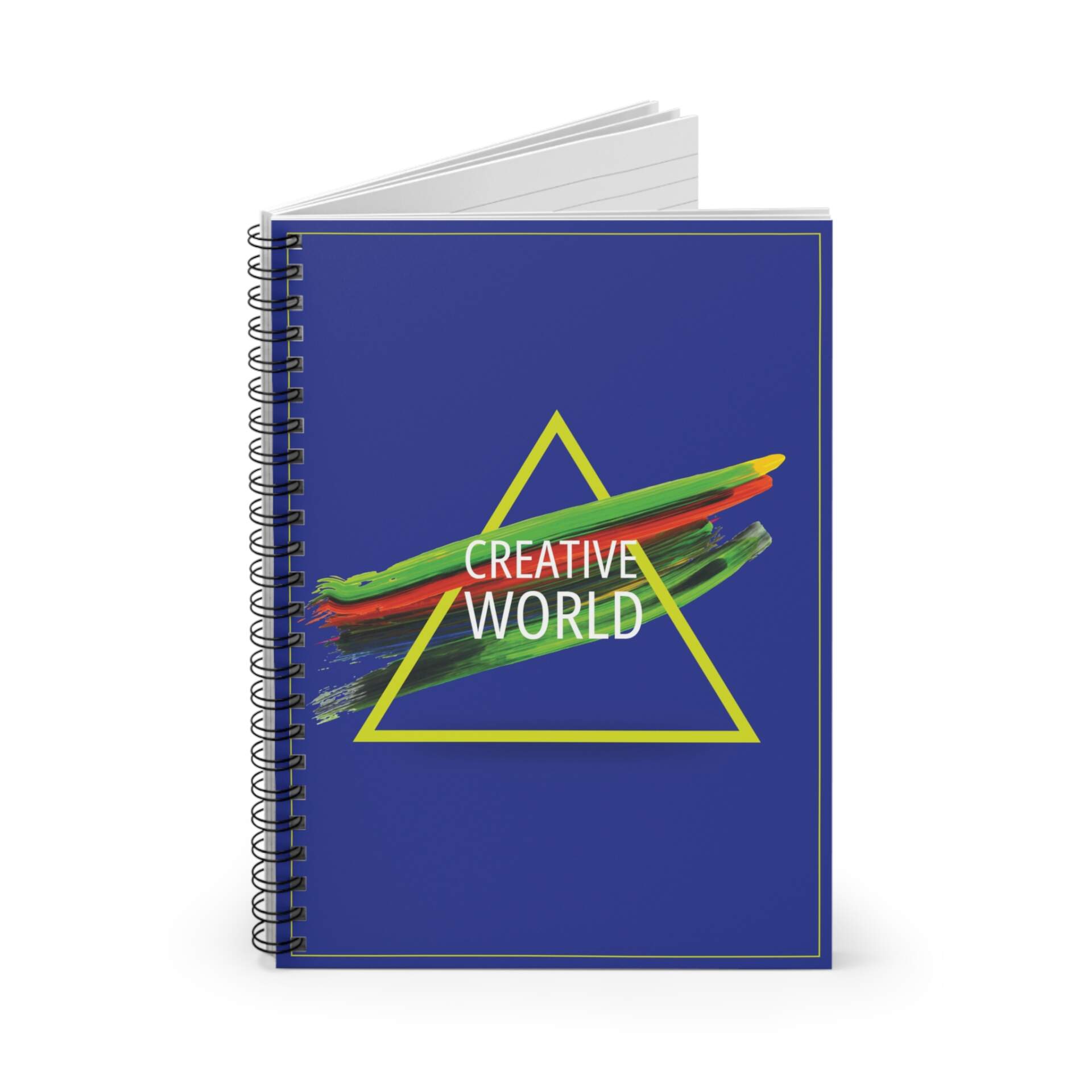 Creative World Spiral Notebook — Ruled Lined Journal for Artists & Students - GIFTZ For your loved ones