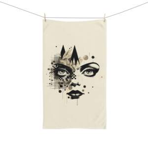 Artistic Abstract Face Hand Towel - Modern Home Decor - GIFTZ For Your Loved Ones