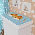 Colorful Baby Changing Pad Cover with Cute Booties Design - GIFTZ For Your Loved Ones
