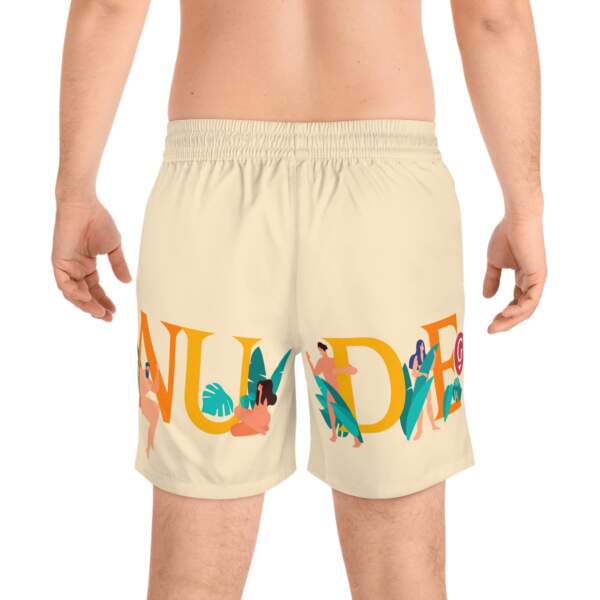 Swim Shorts - 'N**E' Tropical Graphic Men's Mid-Length Swim Trunks - GIFTZ For Your Loved Ones