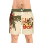 Beach Vibes Men’s AOP Swim Shorts – The Perfect Beachwear Gift for Him - GIFTZ For Your Loved Ones