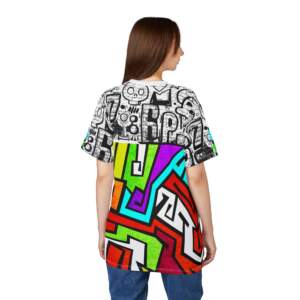 Abstract Neon Graffiti All-Over Print Tee - GIFTZ For Your Loved Ones