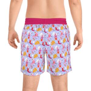 Tropical Toucan Swim Shorts — Colorful Vacation Print Men's Beach Trunks - GIFTZ For Your Loved Ones
