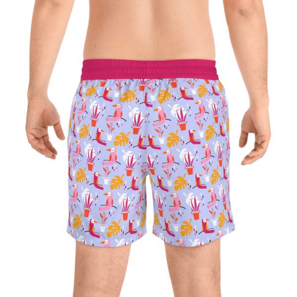 Tropical Toucan Swim Shorts — Colorful Vacation Print Men's Beach Trunks - GIFTZ For Your Loved Ones