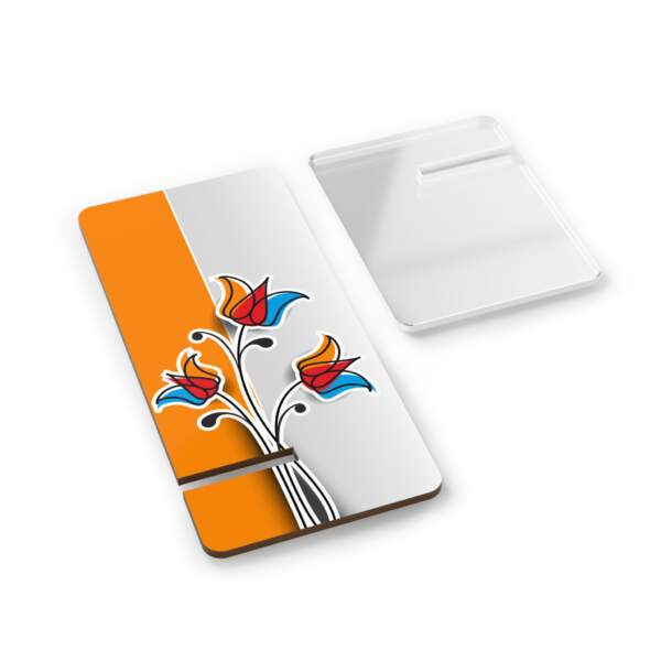 Artistic Smartphone Display Stand with Floral Design - GIFTZ For Your Loved Ones