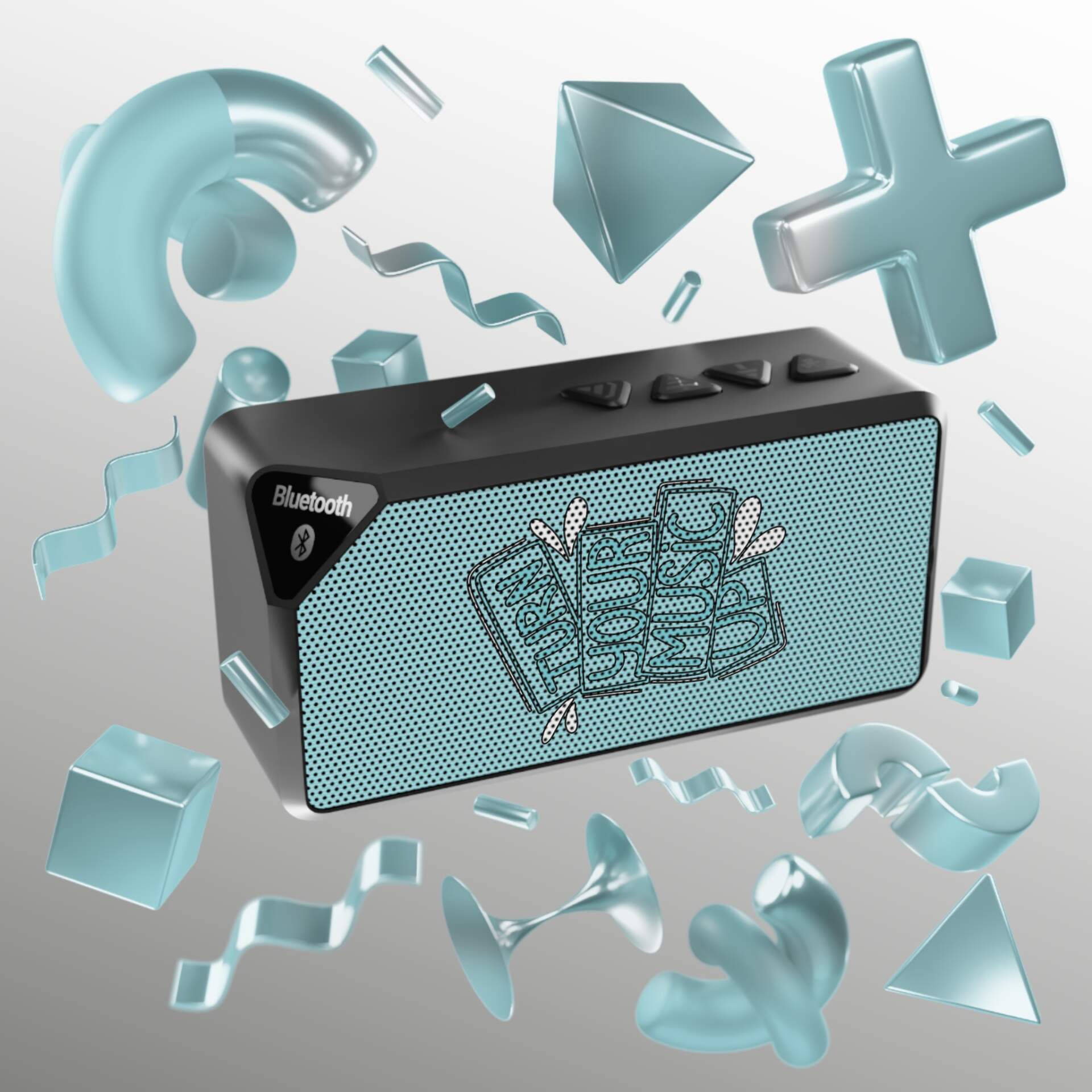 Turn Your Music Up - Bluetooth Speaker with Fun Design - GIFTZ For Your Loved Ones