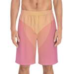 Men's Gradient Pink Board Shorts — Retro Sunset Surf Trunks - GIFTZ For Your Loved Ones