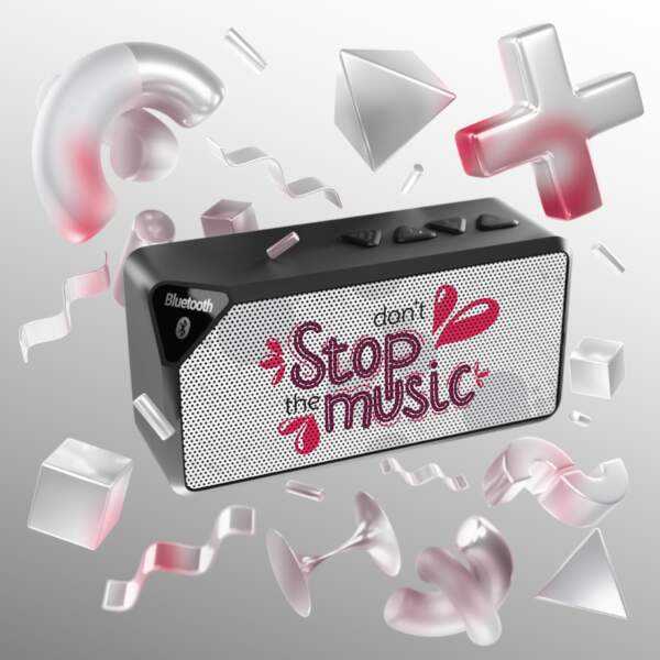 Bluetooth Speaker – Don't Stop the Music Design - GIFTZ For Your Loved Ones
