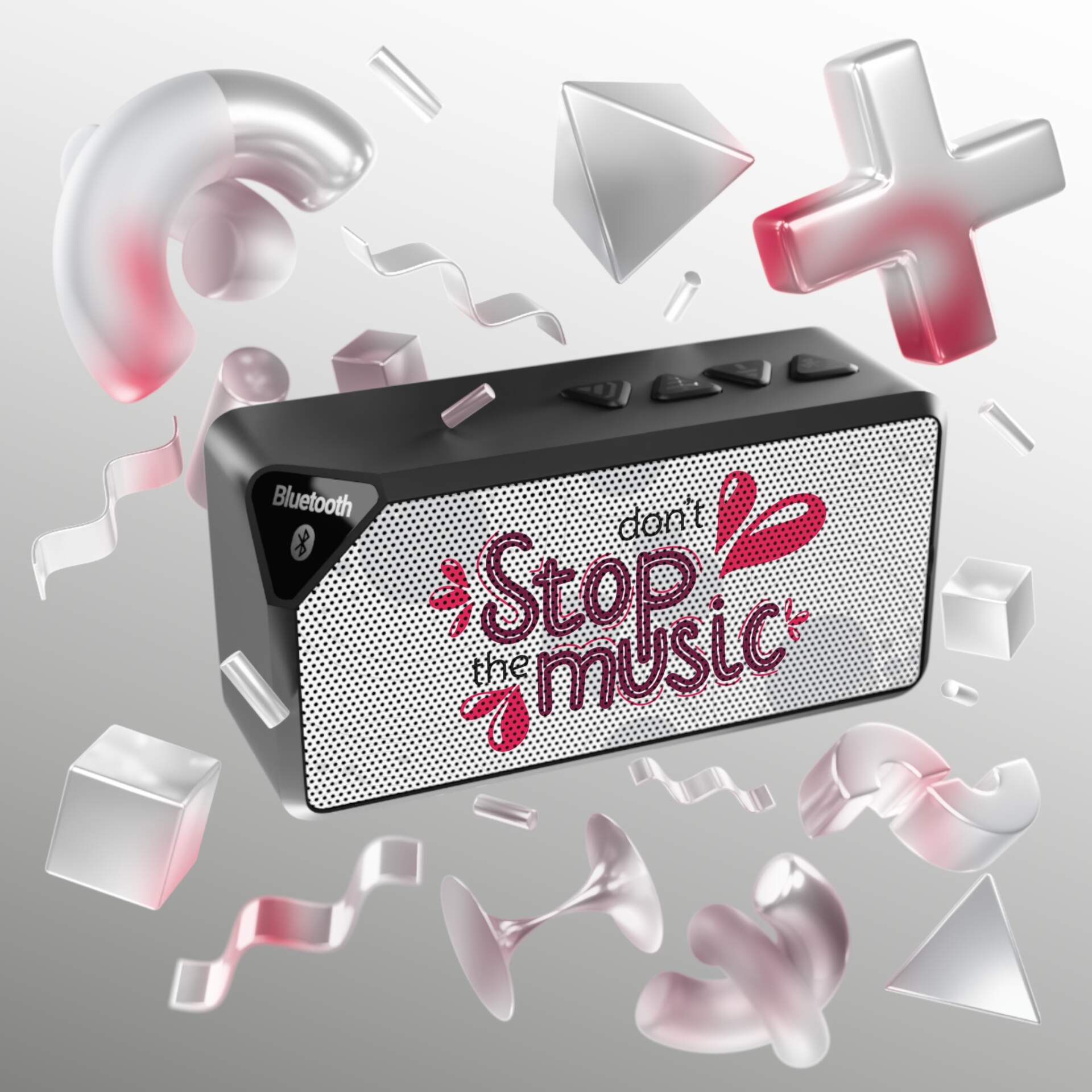 Bluetooth Speaker – Don't Stop the Music Design - GIFTZ For Your Loved Ones