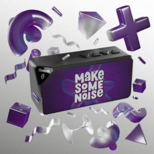 Portable Bluetooth Speaker with 'Make Some Noise' Design - GIFTZ For Your Loved Ones