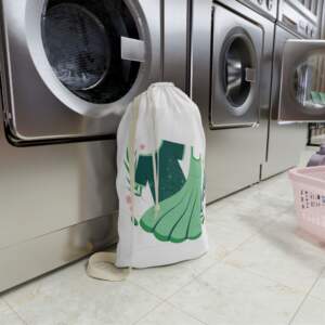 Green Dresses Laundry Bag — Floral Hanging Laundry Tote - GIFTZ For Your Loved Ones