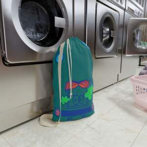 Playful Robot Laundry Bag — Cute Cartoon Wash Day Organizer - GIFTZ For Your Loved Ones