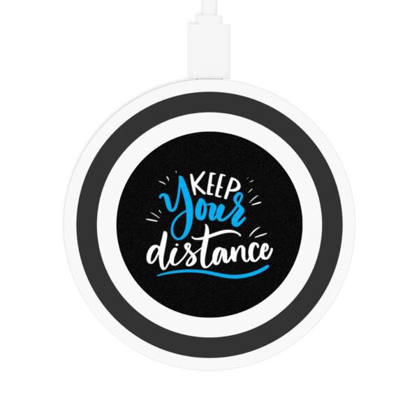 Wireless Charging Pad - Keep Your Distance Desk Accessory - GIFTZ For Your Loved Ones