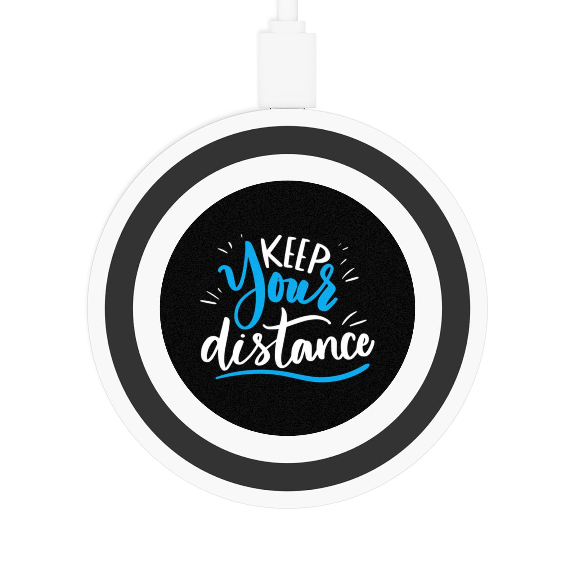 Wireless Charging Pad - Keep Your Distance Desk Accessory - GIFTZ For Your Loved Ones