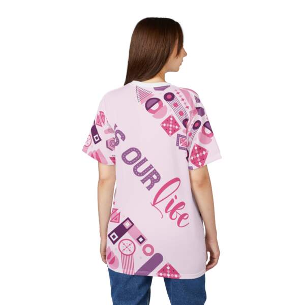 The Big Art Pink Graphic Tee — All-Over Print Abstract Design - GIFTZ For Your Loved Ones