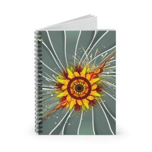 Sunburst Floral Spiral Notebook — Ruled Journal for Notes & Sketches - GIFTZ For Your Loved Ones