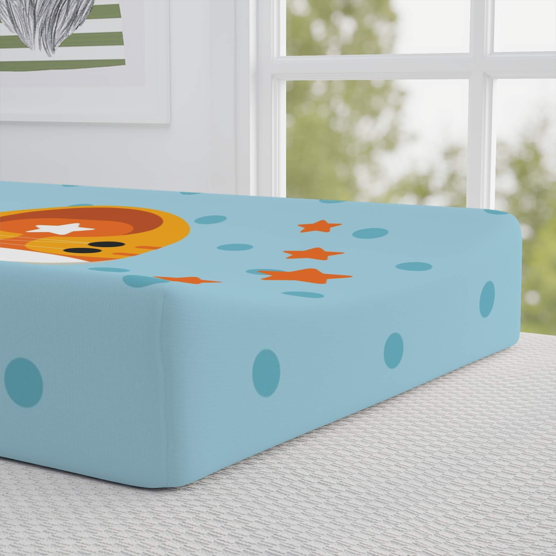 Colorful Baby Changing Pad Cover with Cute Booties Design - GIFTZ For Your Loved Ones