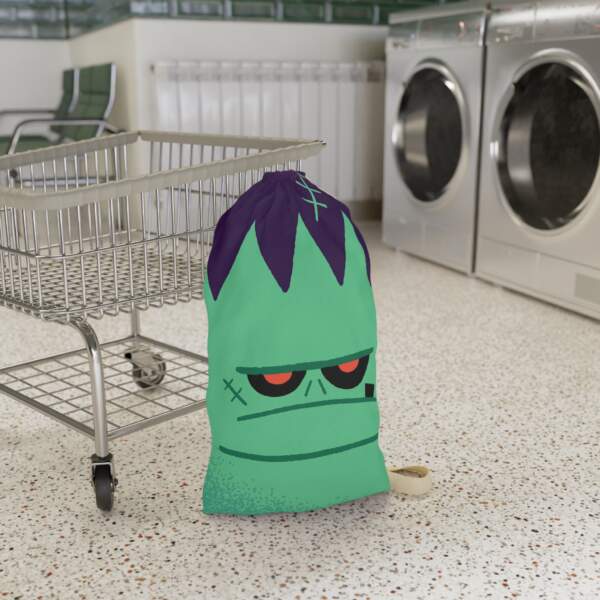 Frankenstein Laundry Bag — Cute Monster Drawstring Hamper for Kids & Dorms - GIFTZ For Your Loved Ones